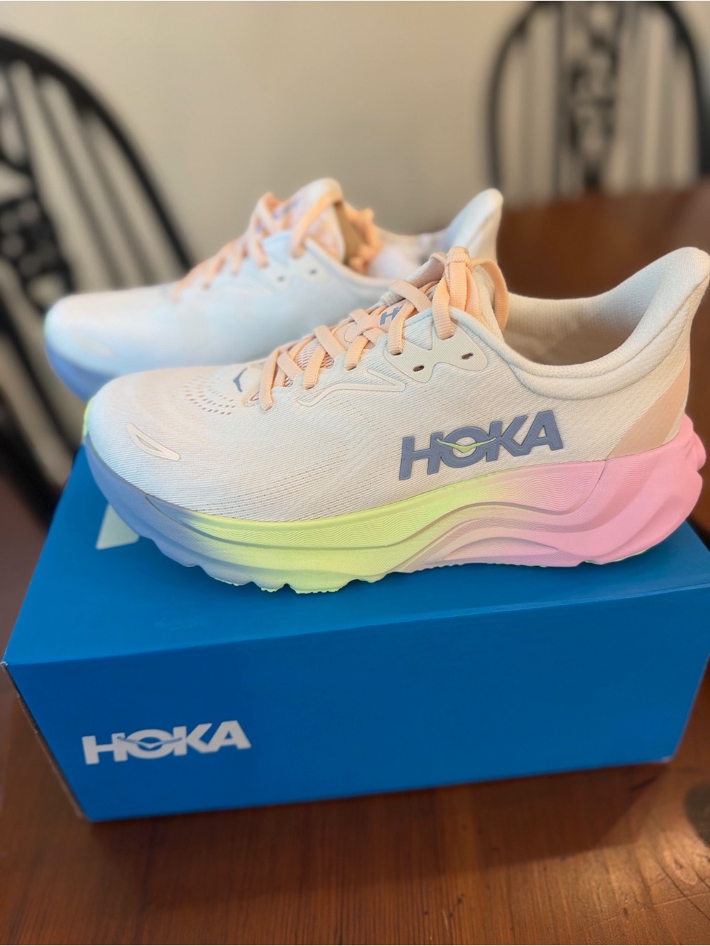 BRAND NEW !!!! Hoka Rainbow Tennis Shoes